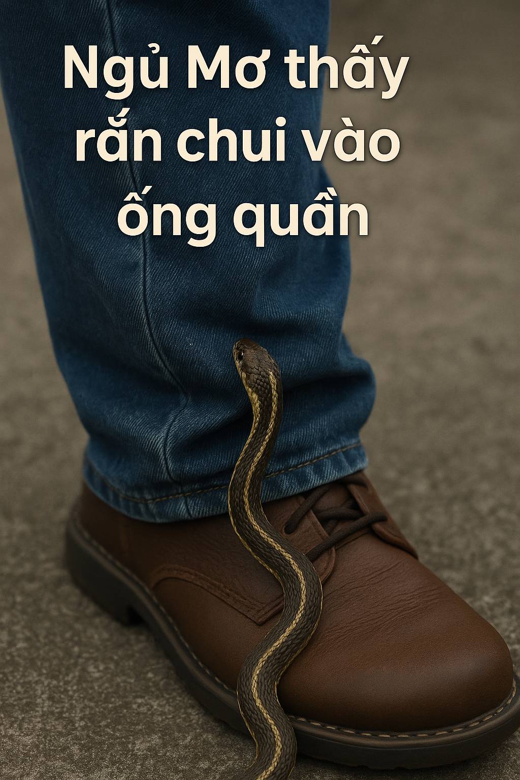 Mơ thấy rắn chui vào ống quần là điềm gì? Đánh số mấy