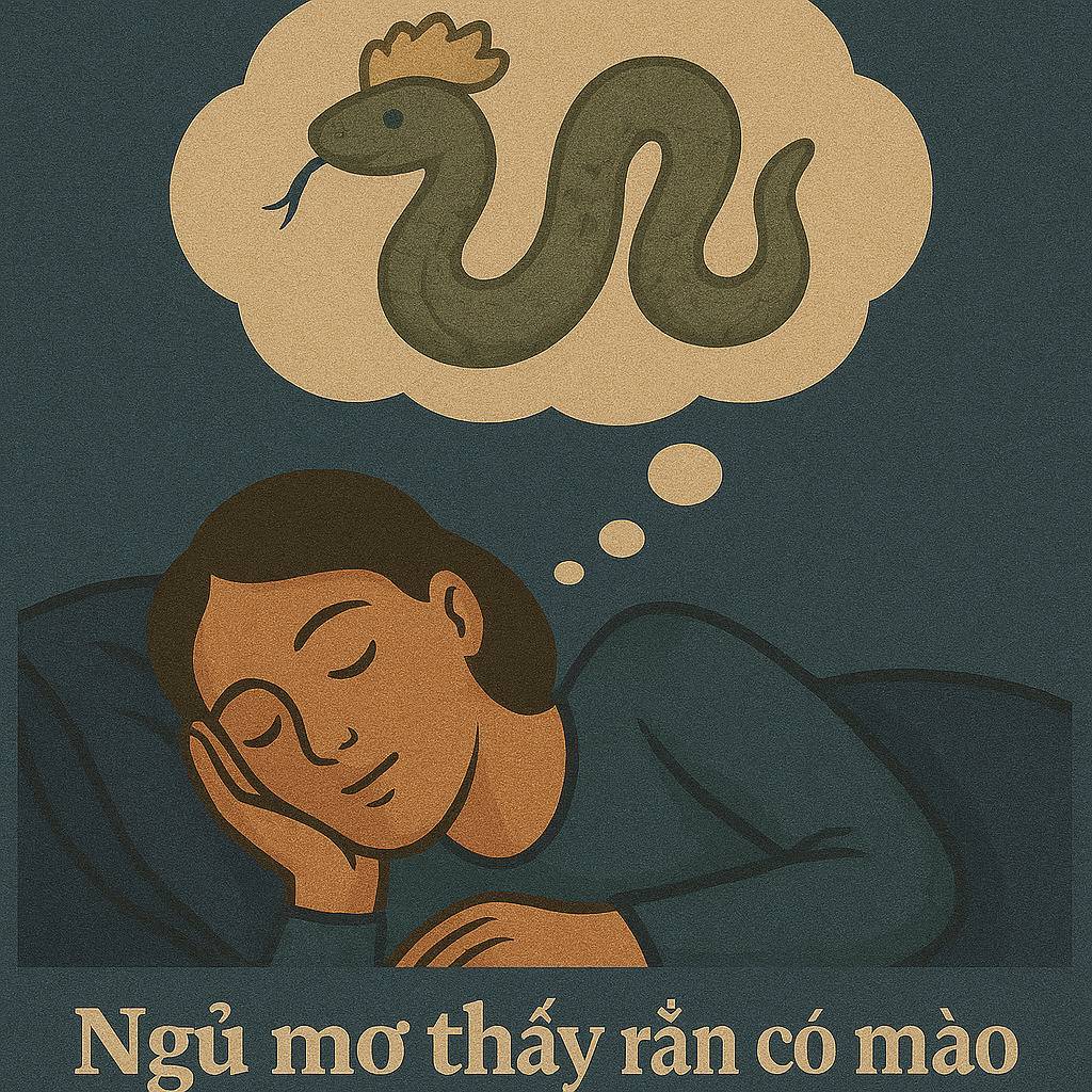 Mơ thấy rắn có mào là điềm gì? Đánh số mấy