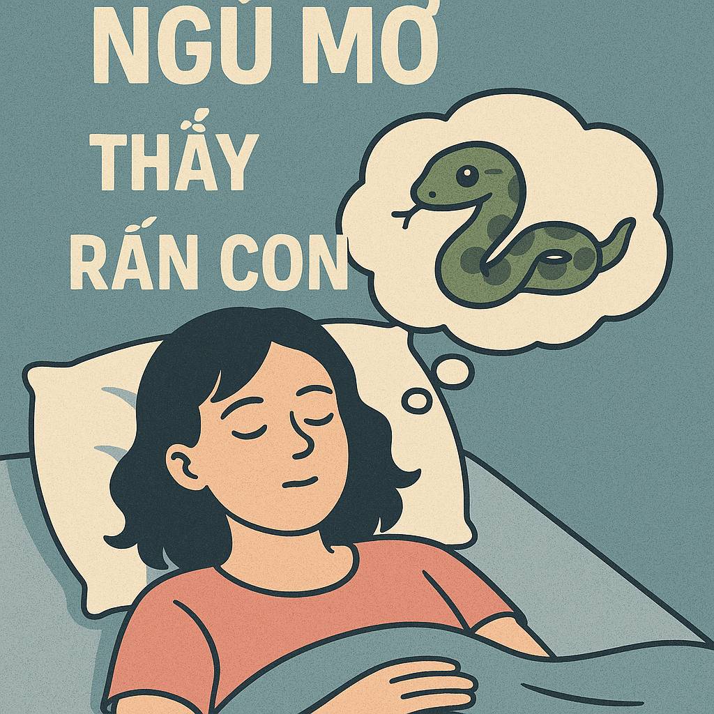 Mơ thấy rắn con là điềm gì? Đánh số mấy