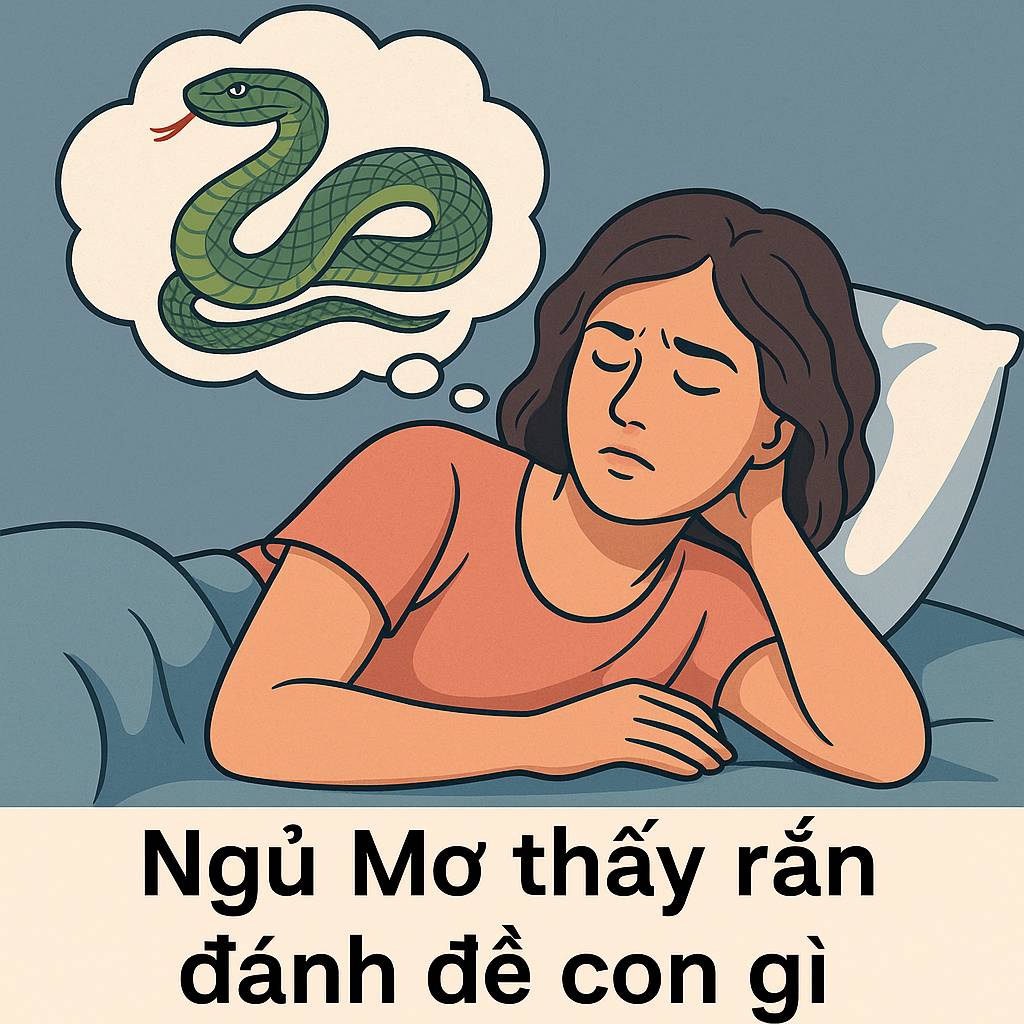 Mơ thấy rắn là điềm gì? Đánh số mấy?