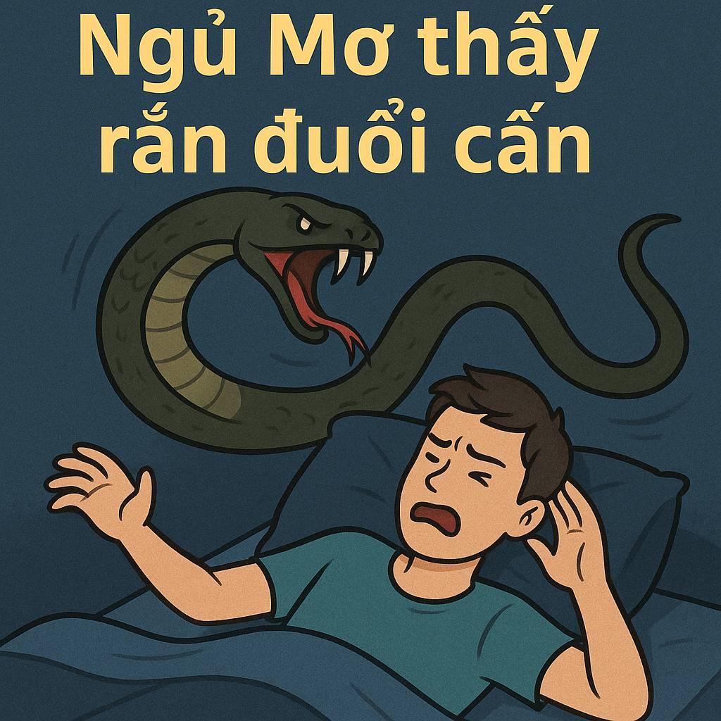 Mơ thấy rắn đuổi cắn là điềm gì? Đánh số mấy