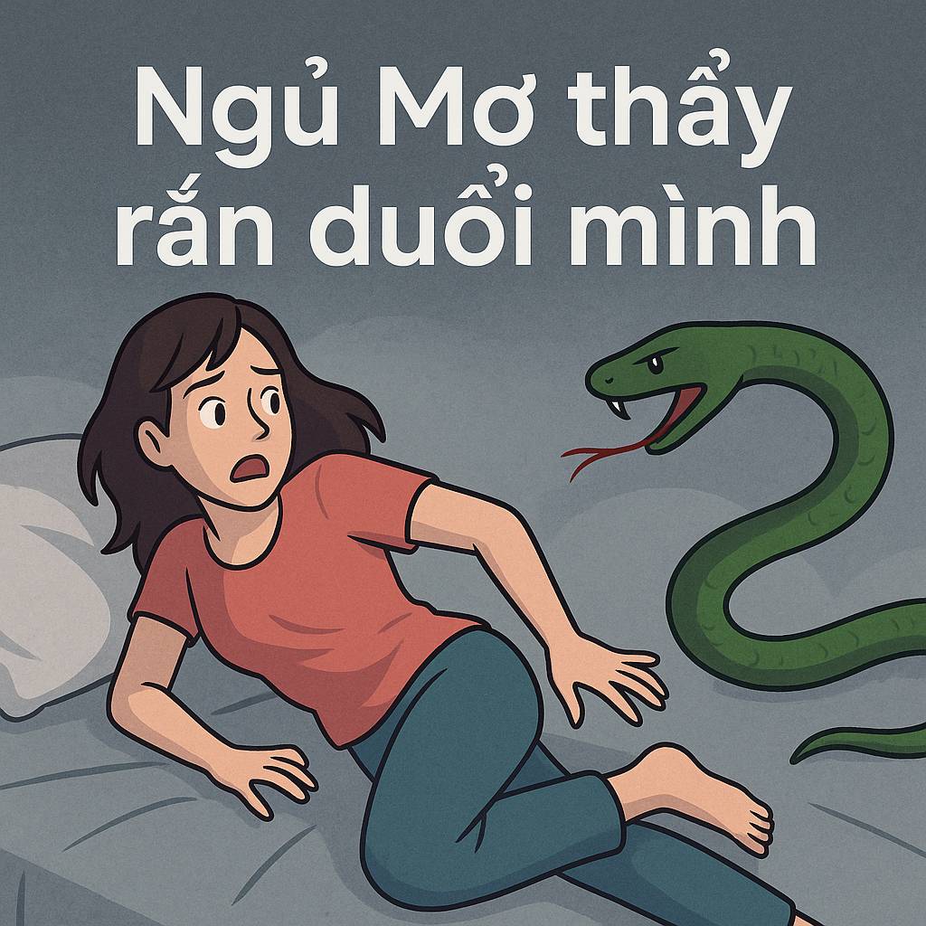 Mơ thấy rắn đuổi mình là điềm gì? Đánh số mấy