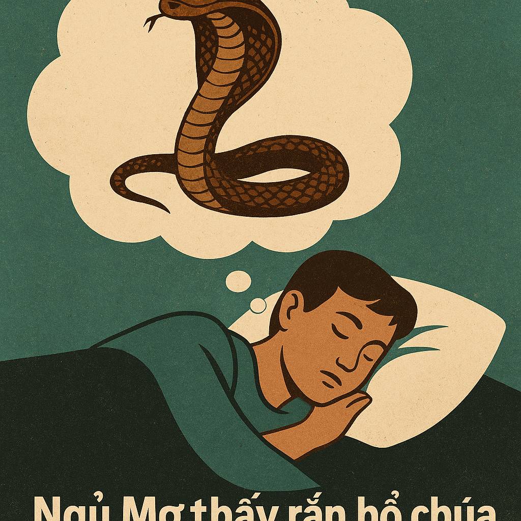 Mơ thấy rắn hổ chúa là điềm gì? Đánh số mấy