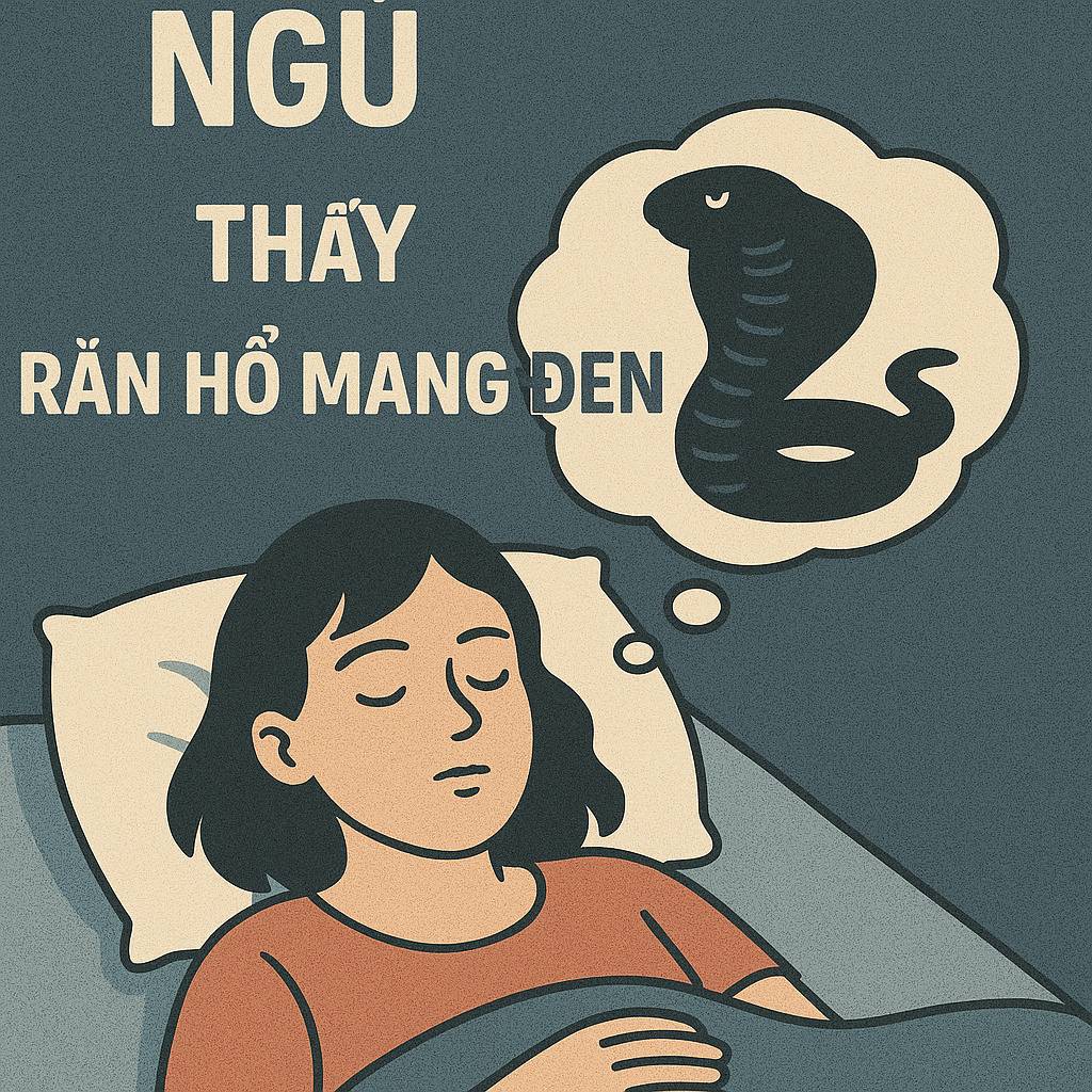 Mơ thấy rắn hổ mang đen là điềm gì? Đánh số mấy