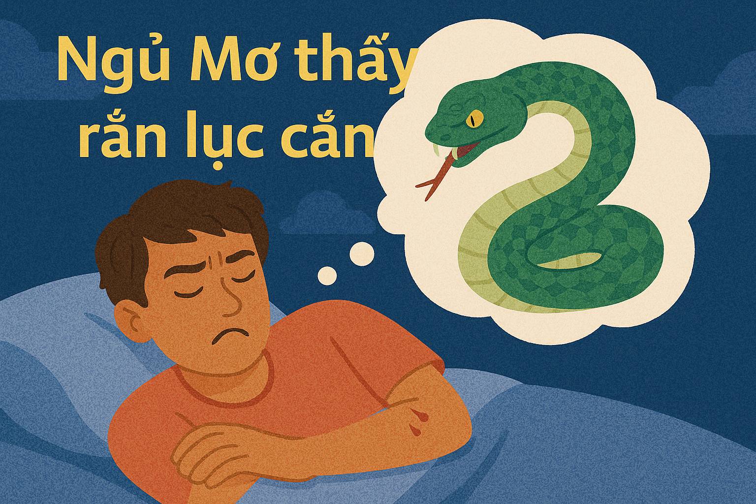 Mơ thấy rắn lục cắn là điềm gì? Đánh số mấy