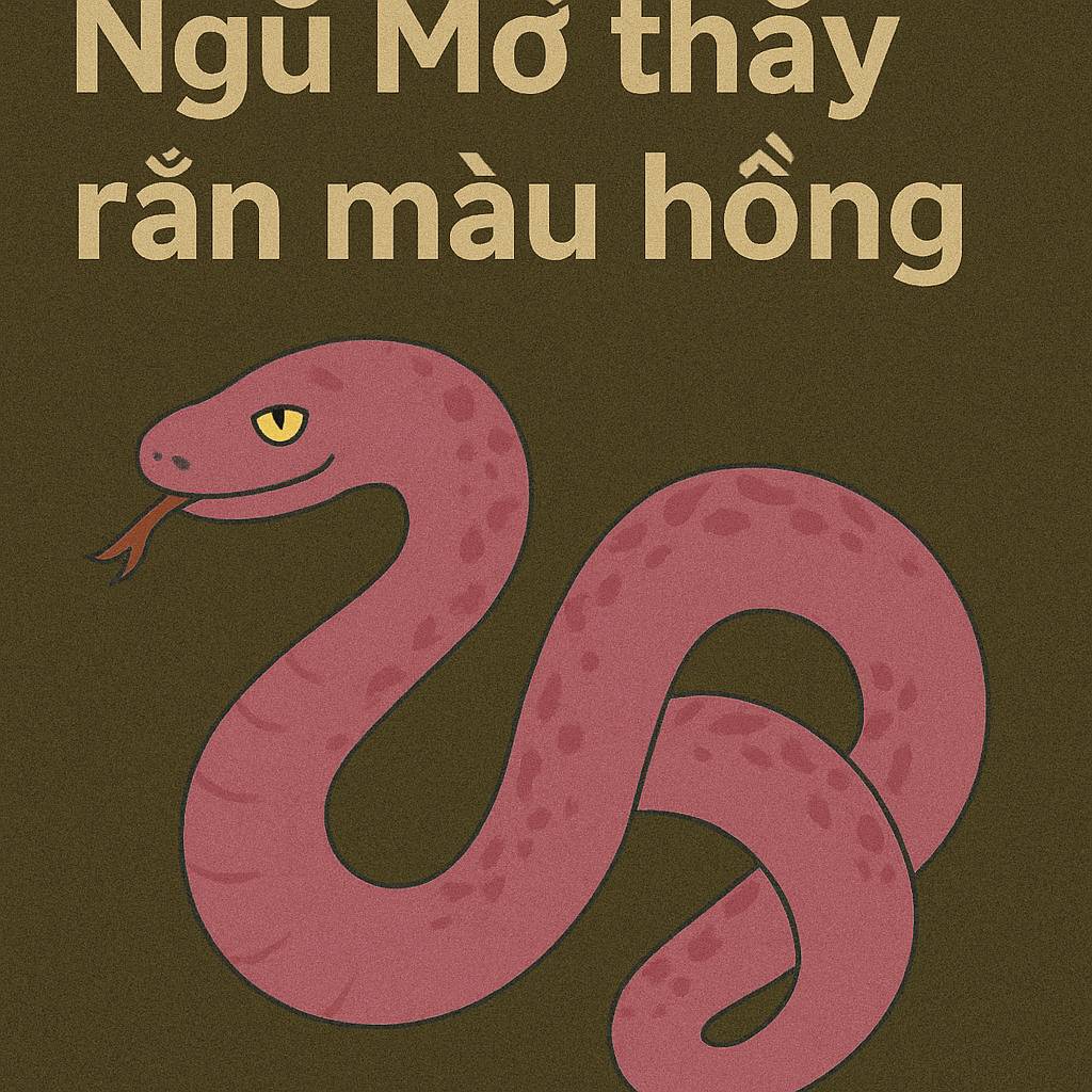 Mơ thấy rắn màu hồng là điềm gì? Đánh số mấy
