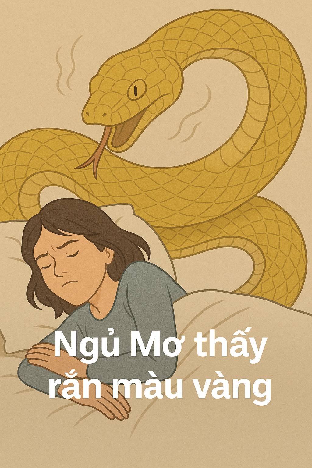 Nằm mơ thấy "rắn màu vàng" là điềm gì, đánh con số nào?