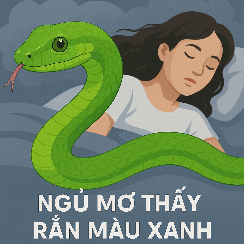 Mơ thấy rắn màu xanh là điềm gì? Đánh số mấy