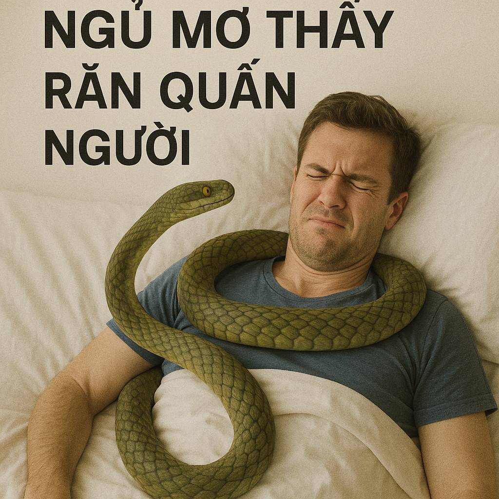 Mơ thấy rắn quấn người là điềm gì? Đánh số mấy