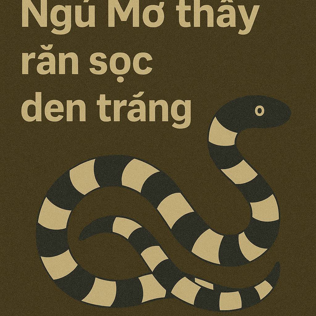 Mơ thấy rắn sọc đen trắng là điềm gì? Đánh số mấy