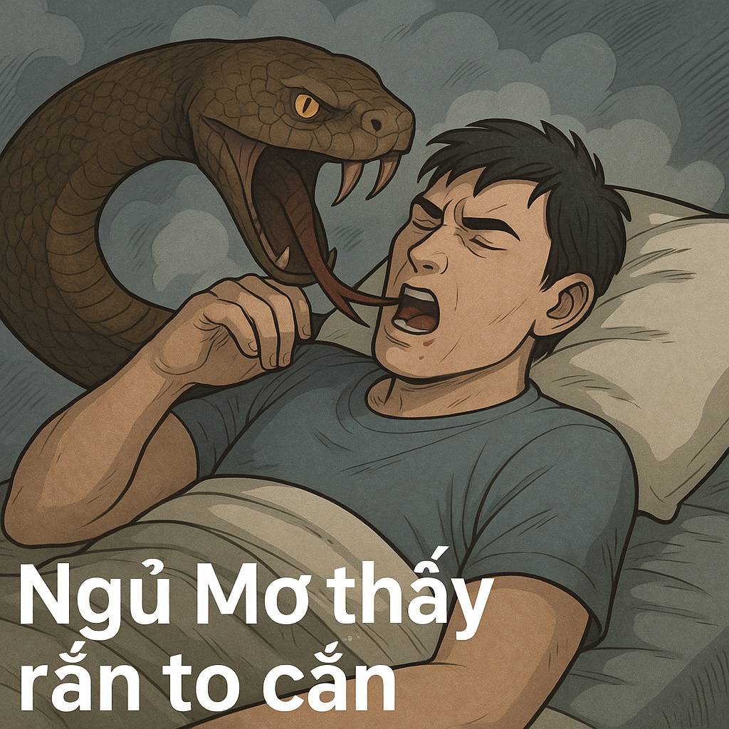 Mơ thấy rắn to cắn là điềm gì? Đánh số mấy