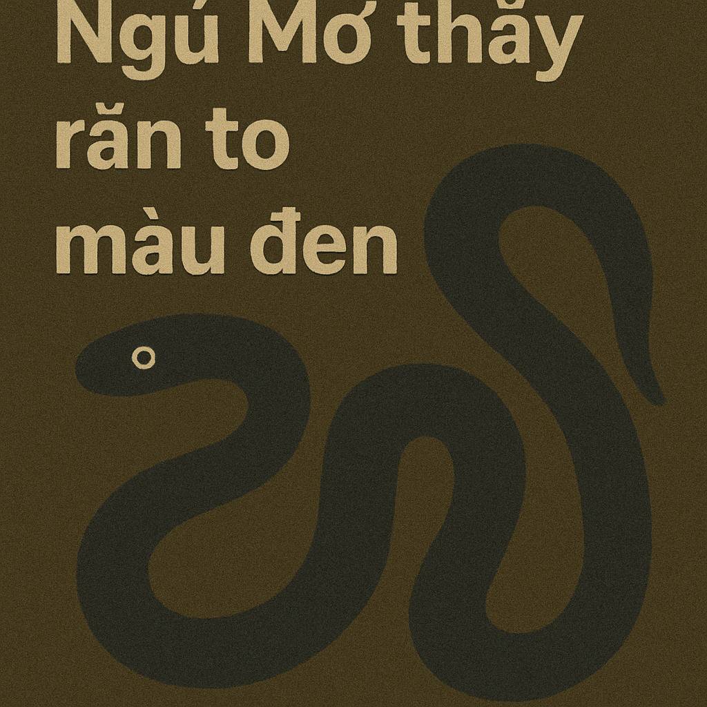 Mơ thấy rắn to màu đen là điềm gì? Đánh số mấy