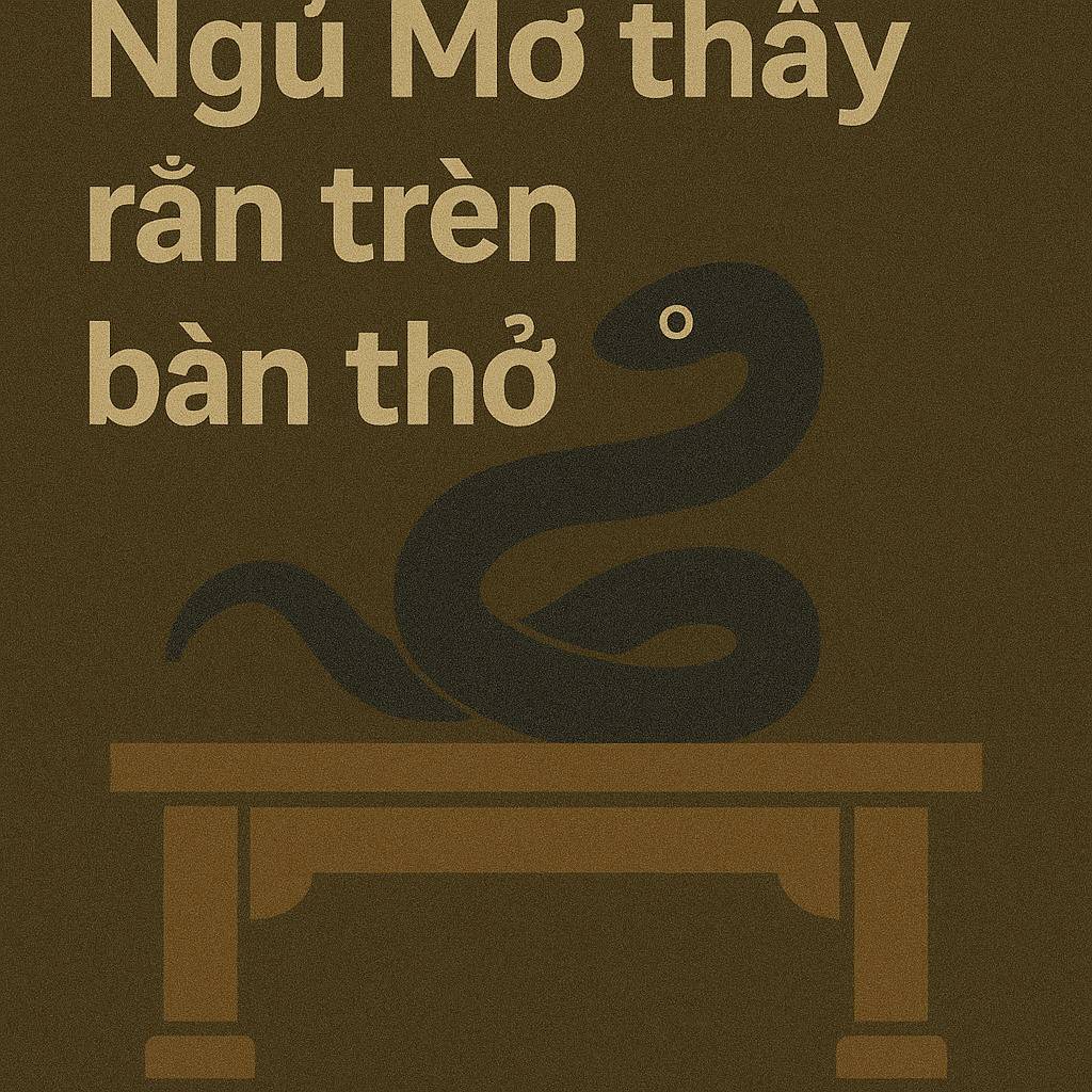 Mơ thấy rắn trên bàn thờ là điềm gì? Đánh số mấy