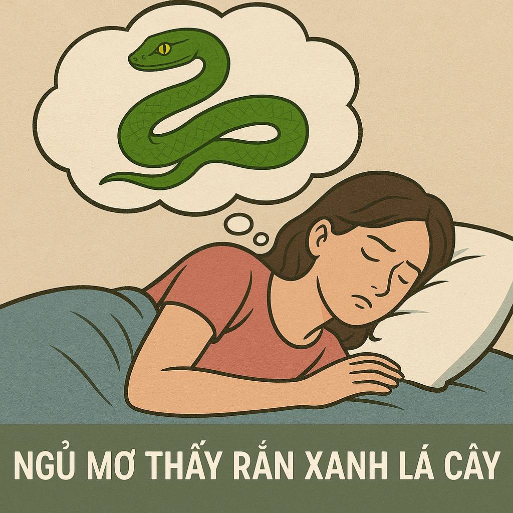 Nằm mơ thấy "rắn xanh lá cây" là điềm gì, đánh con số nào?