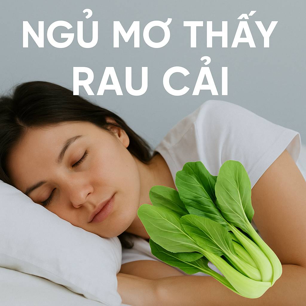 Mơ thấy rau cải là điềm gì? Đánh số mấy