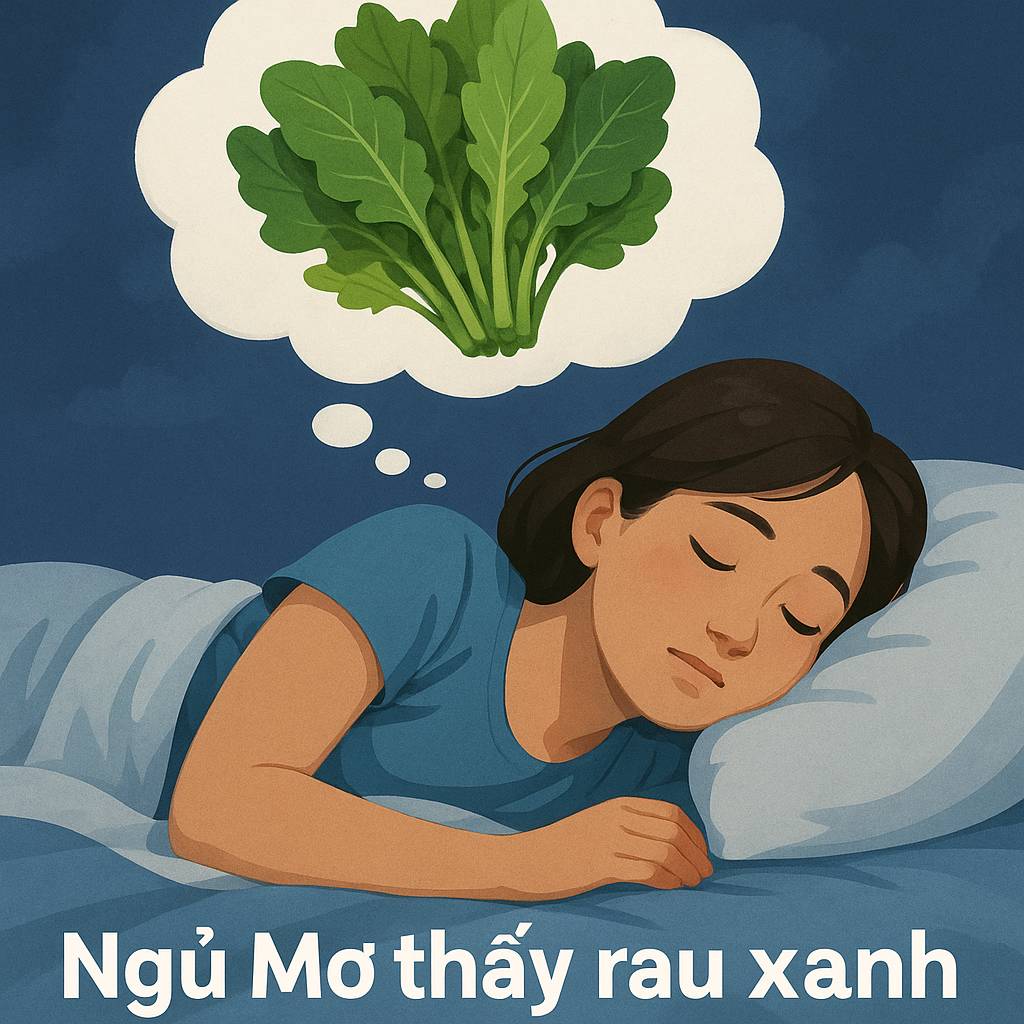 Mơ thấy rau xanh là điềm gì? Đánh số mấy