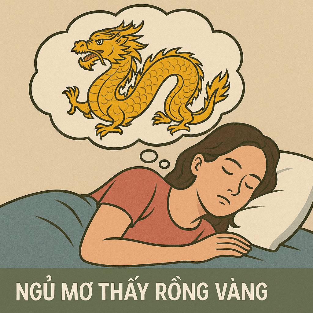 Mơ thấy rồng vàng là điềm gì? Đánh số mấy