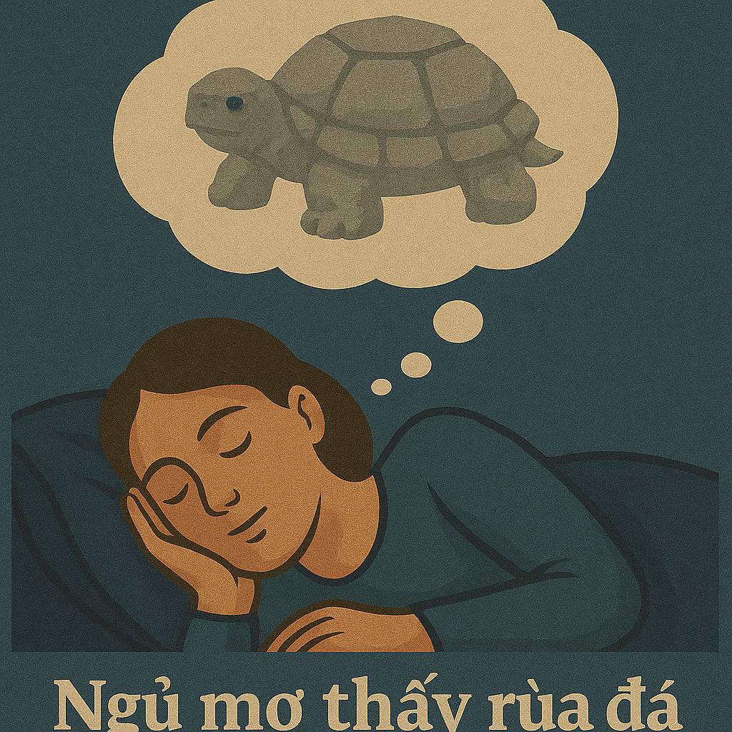 Mơ thấy rùa đá là điềm gì? Đánh số mấy?