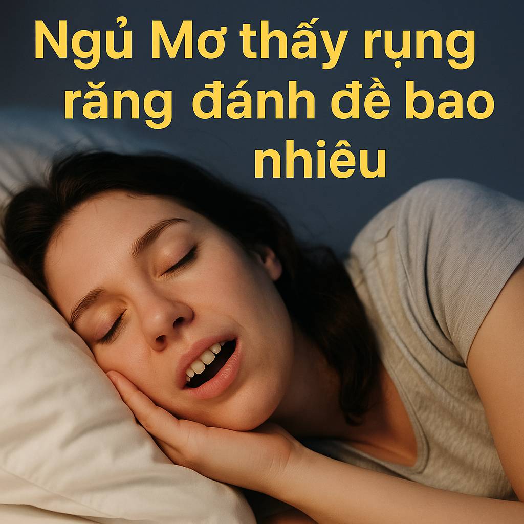 Mơ thấy rụng răng đánh đề bao nhiêu? Là điềm gì? Đánh số mấy