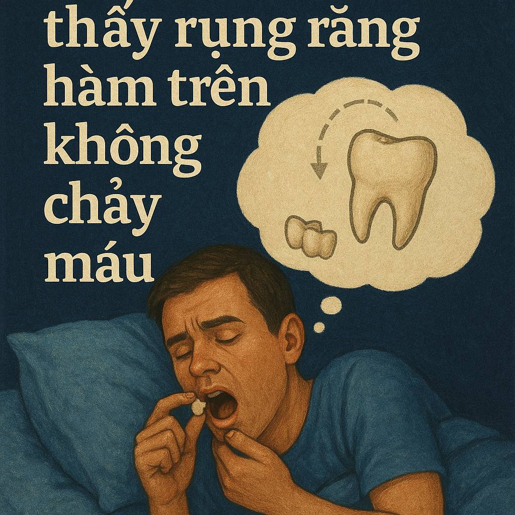 Mơ thấy rụng răng hàm trên không chảy máu là điềm gì? Đánh số mấy
