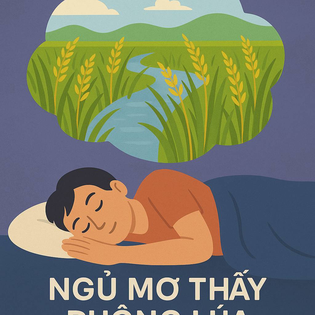 Mơ thấy ruộng lúa là điềm gì? Đánh số mấy?