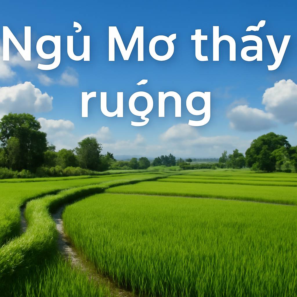 Mơ thấy ruộng là điềm gì? Đánh số mấy