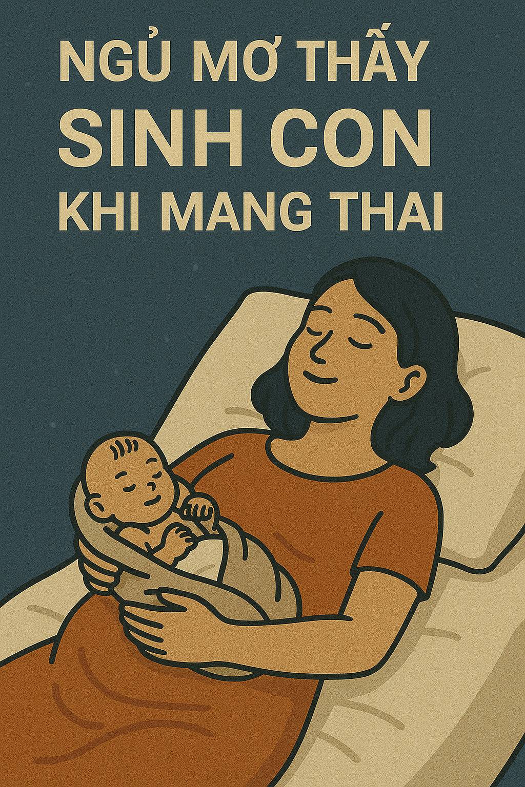 Mơ thấy sinh con khi mang thai là điềm gì? Đánh số mấy