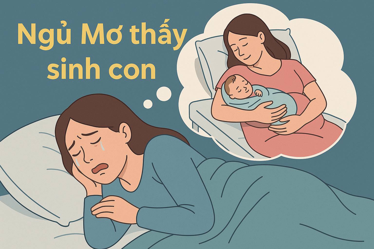 Mơ thấy sinh con là điềm gì? Đánh số mấy?