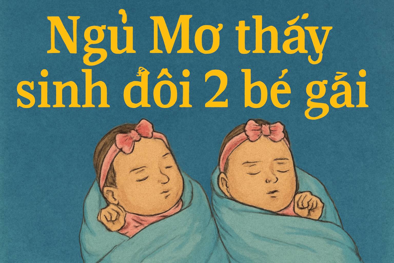 Mơ thấy sinh đôi 2 bé gái là điềm gì? Đánh số mấy