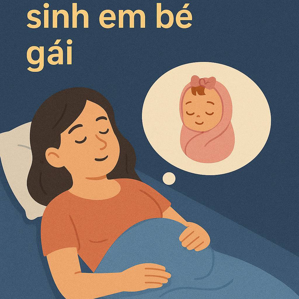 Mơ thấy sinh em bé gái là điềm gì? Đánh số mấy