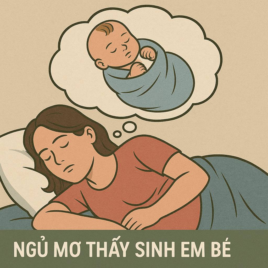 Mơ thấy sinh em bé là điềm gì? Đánh số mấy