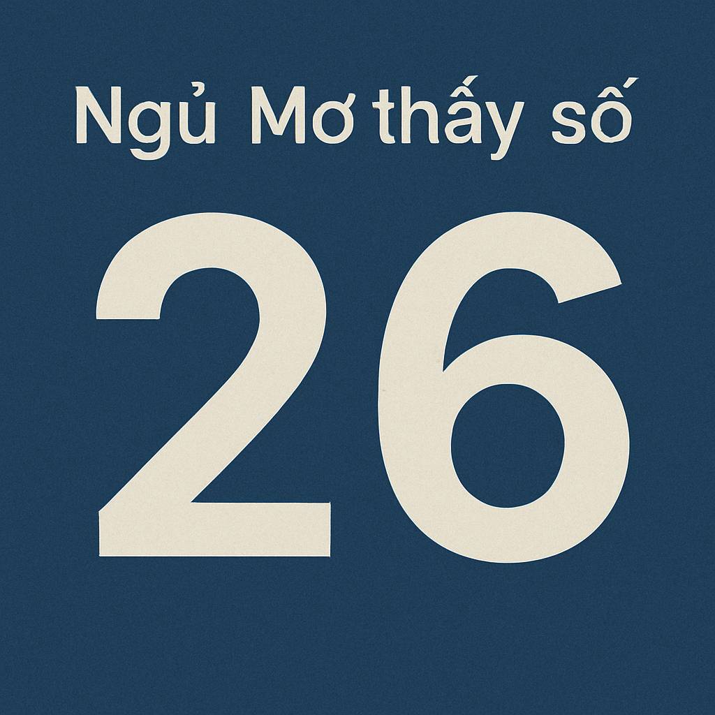 Mơ thấy số 26 là điềm gì? Đánh số mấy