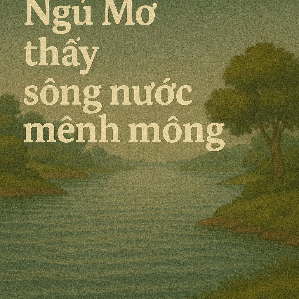 Mơ thấy sông nước mênh mông là điềm gì? Đánh số mấy