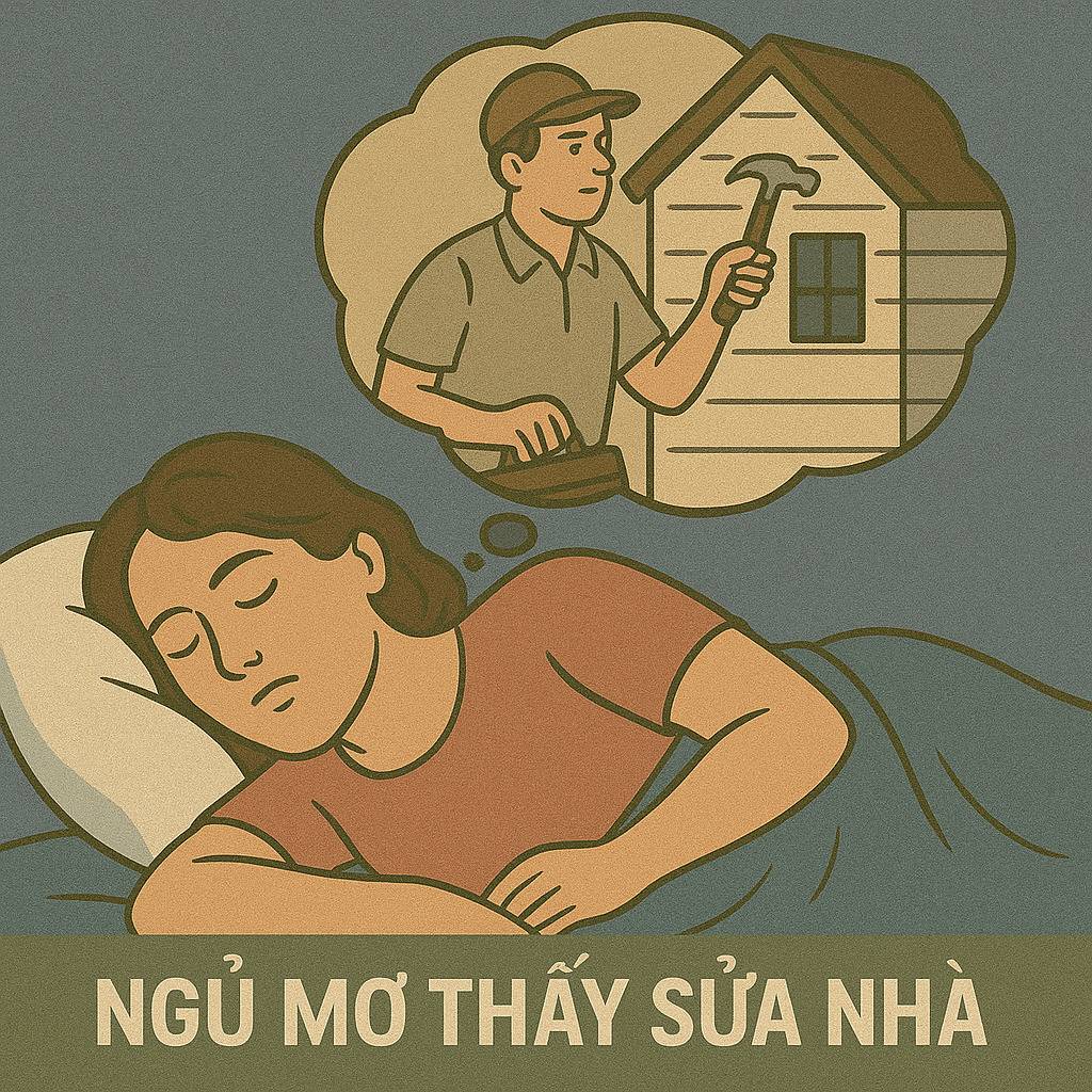 Nằm mơ thấy "sửa nhà" là điềm gì, đánh con số nào?
