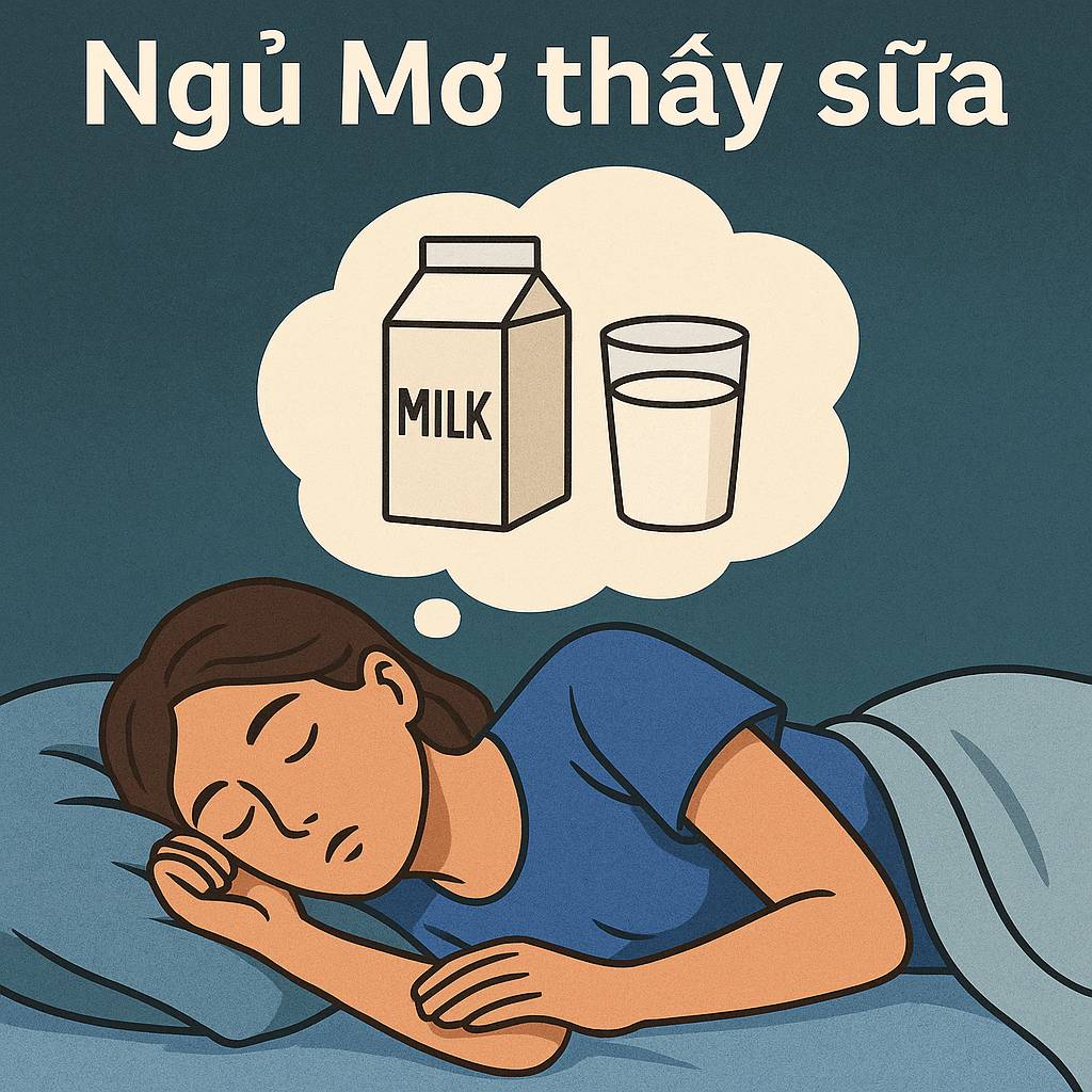 Mơ thấy sữa là điềm gì? Đánh số mấy