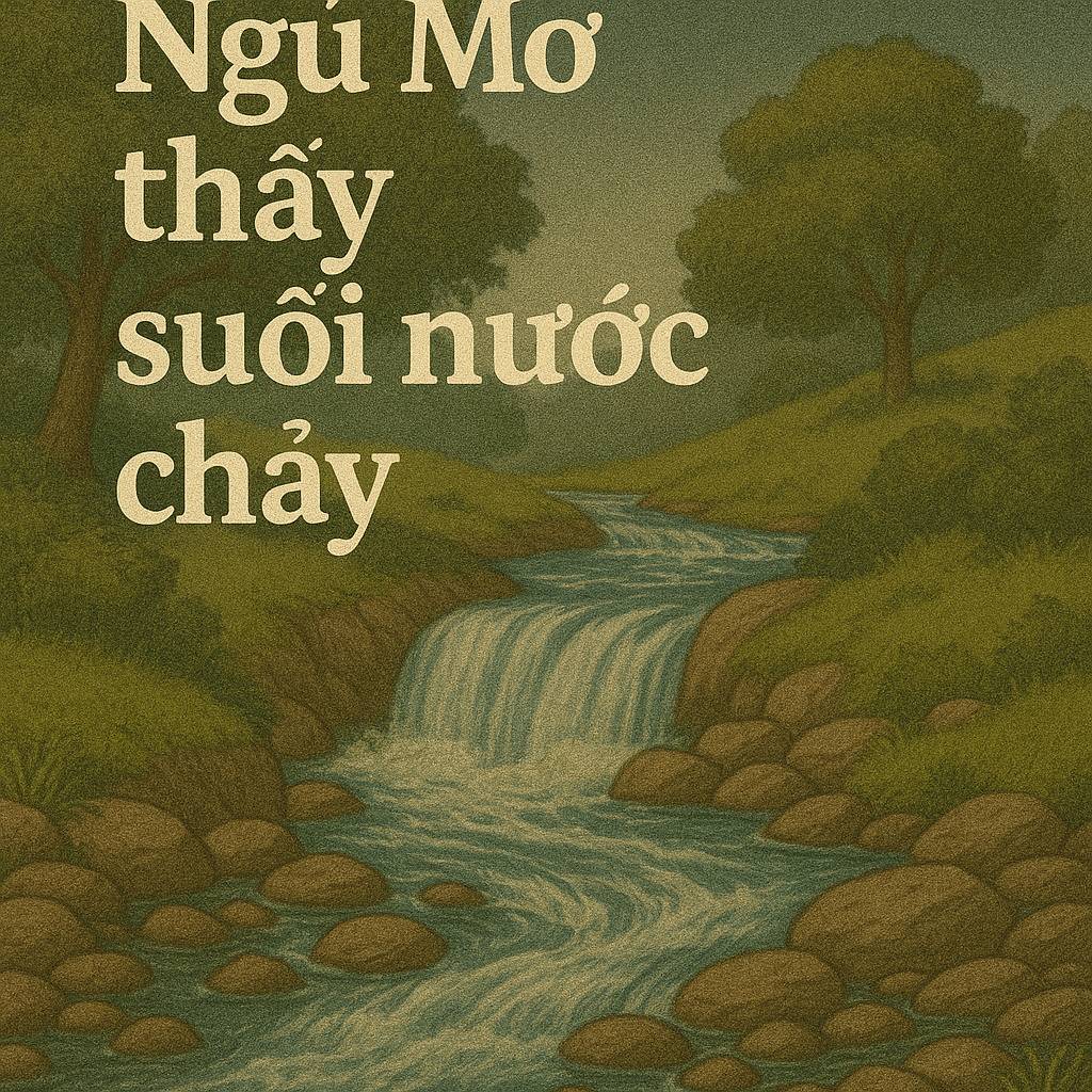 Mơ thấy suối nước chảy là điềm gì? Đánh số mấy