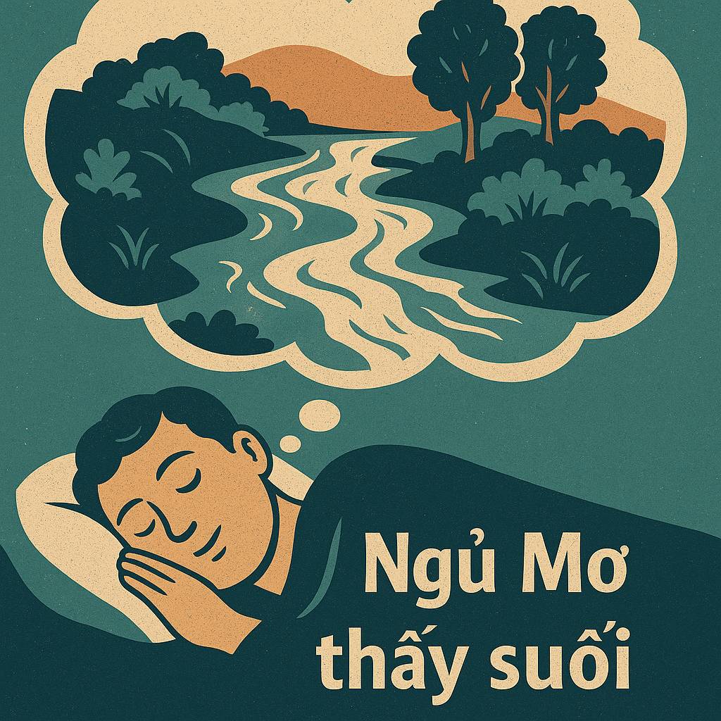 Nằm mơ thấy "suối" là điềm gì, đánh con số nào?