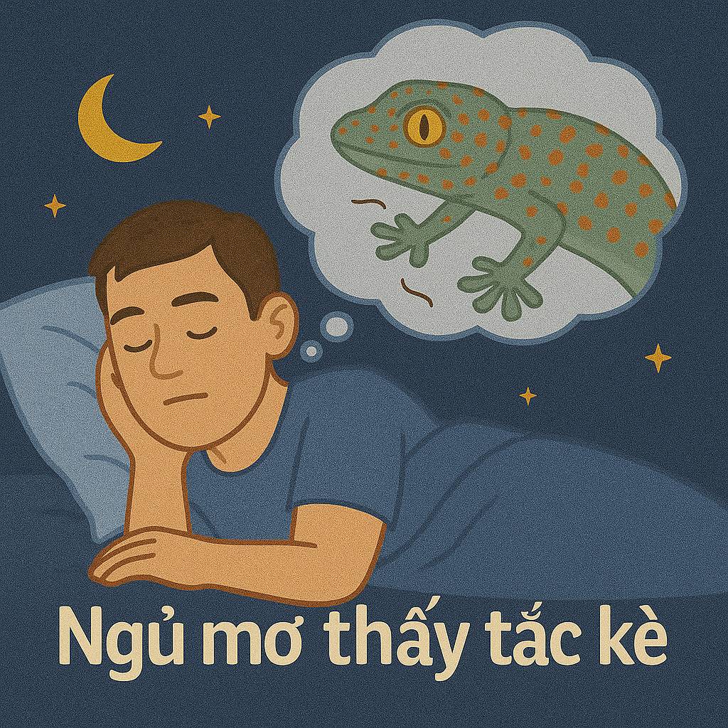 Mơ thấy tắc kè là điềm gì? Đánh số mấy