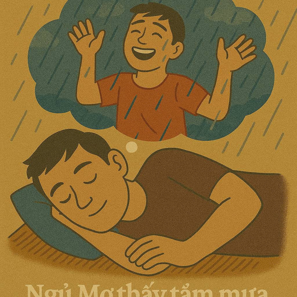 Mơ thấy tắm mưa là điềm gì? Đánh số mấy?