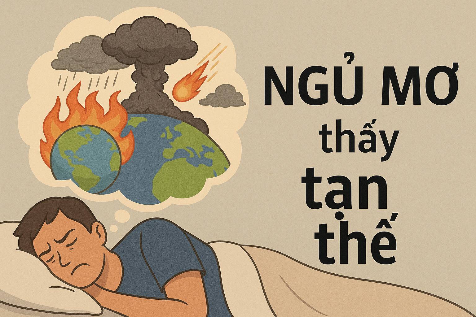 Mơ thấy tận thế là điềm gì? Đánh số mấy