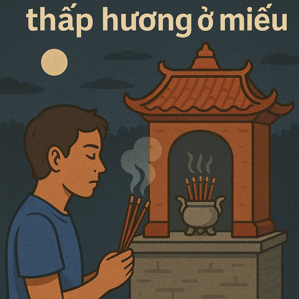 Mơ thấy thắp hương ở miếu là điềm gì? Đánh số mấy