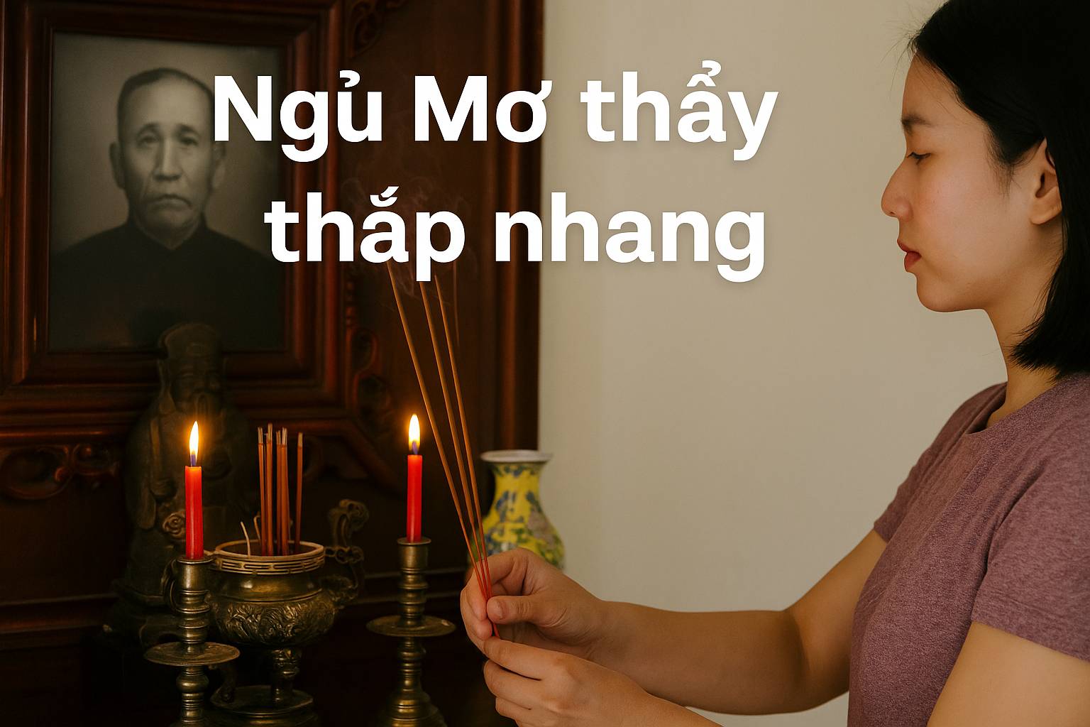 Mơ thấy thắp nhang là điềm gì? Đánh số mấy?