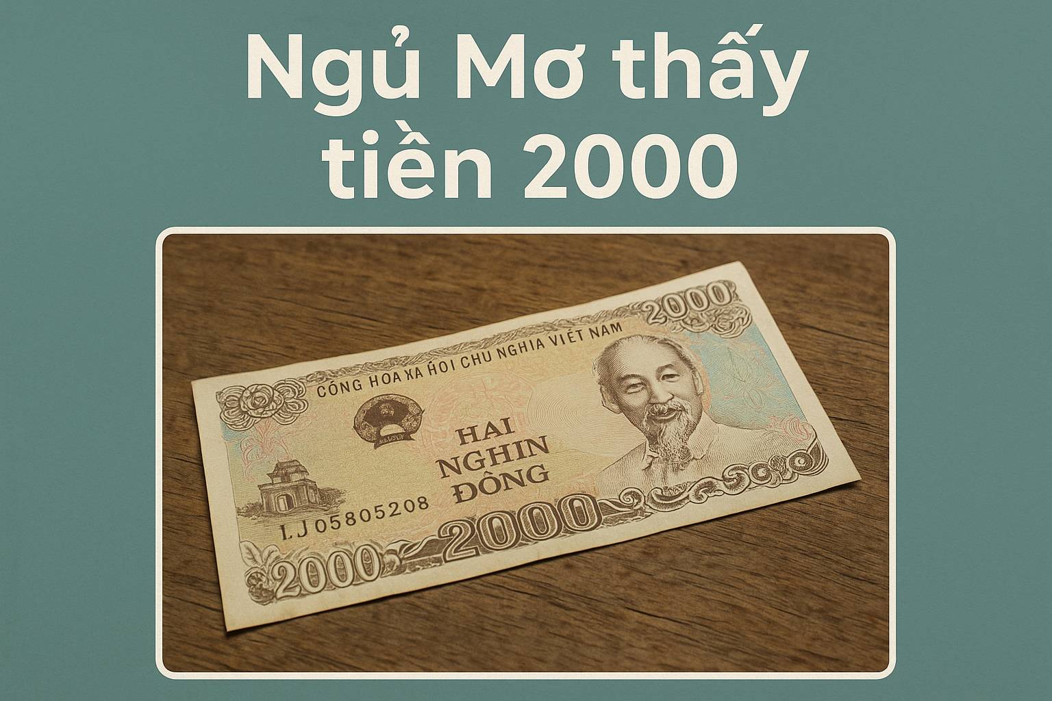 Mơ thấy tiền 2000 là điềm gì? Đánh số mấy?
