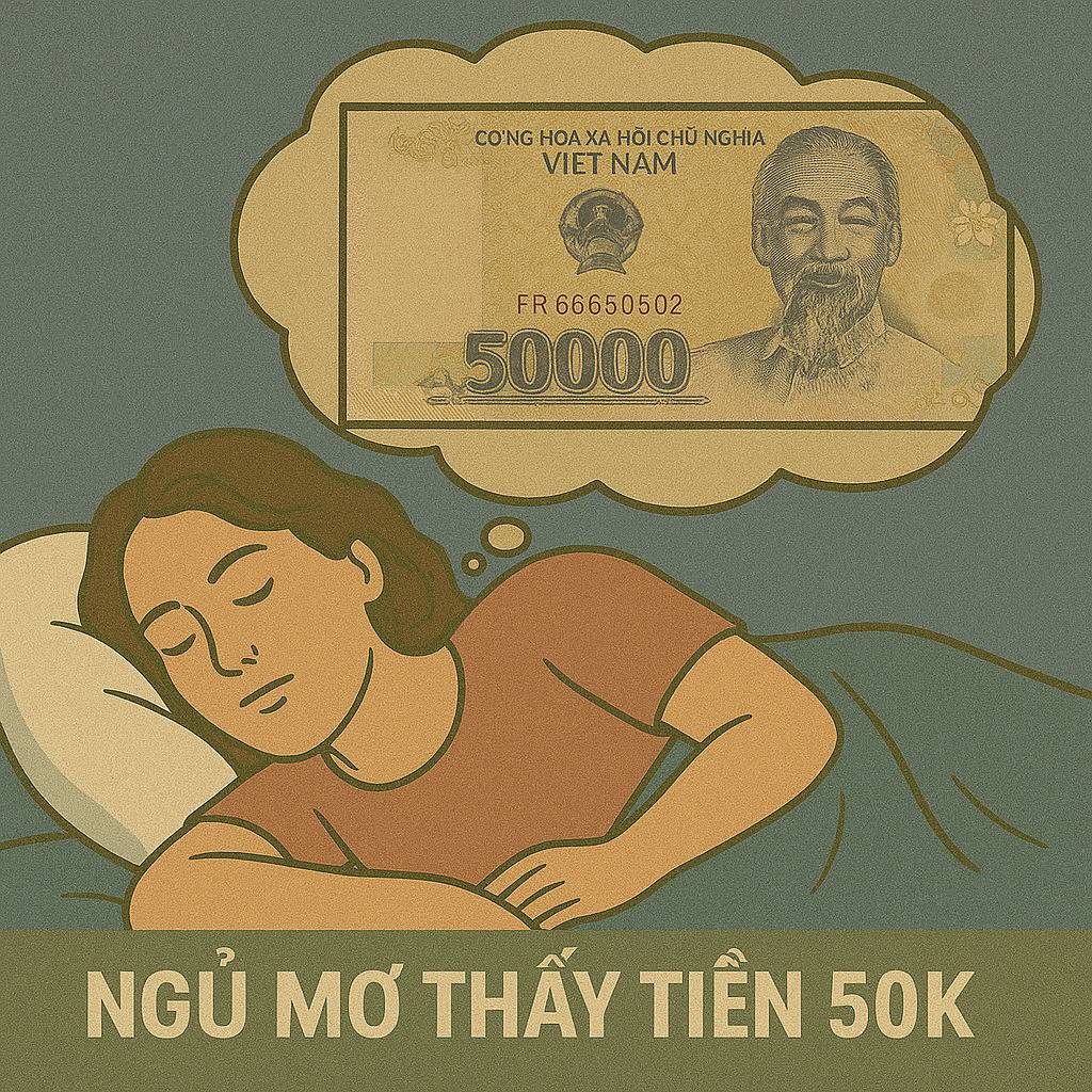 Mơ thấy tiền 50k là điềm gì? Đánh số mấy may mắn?