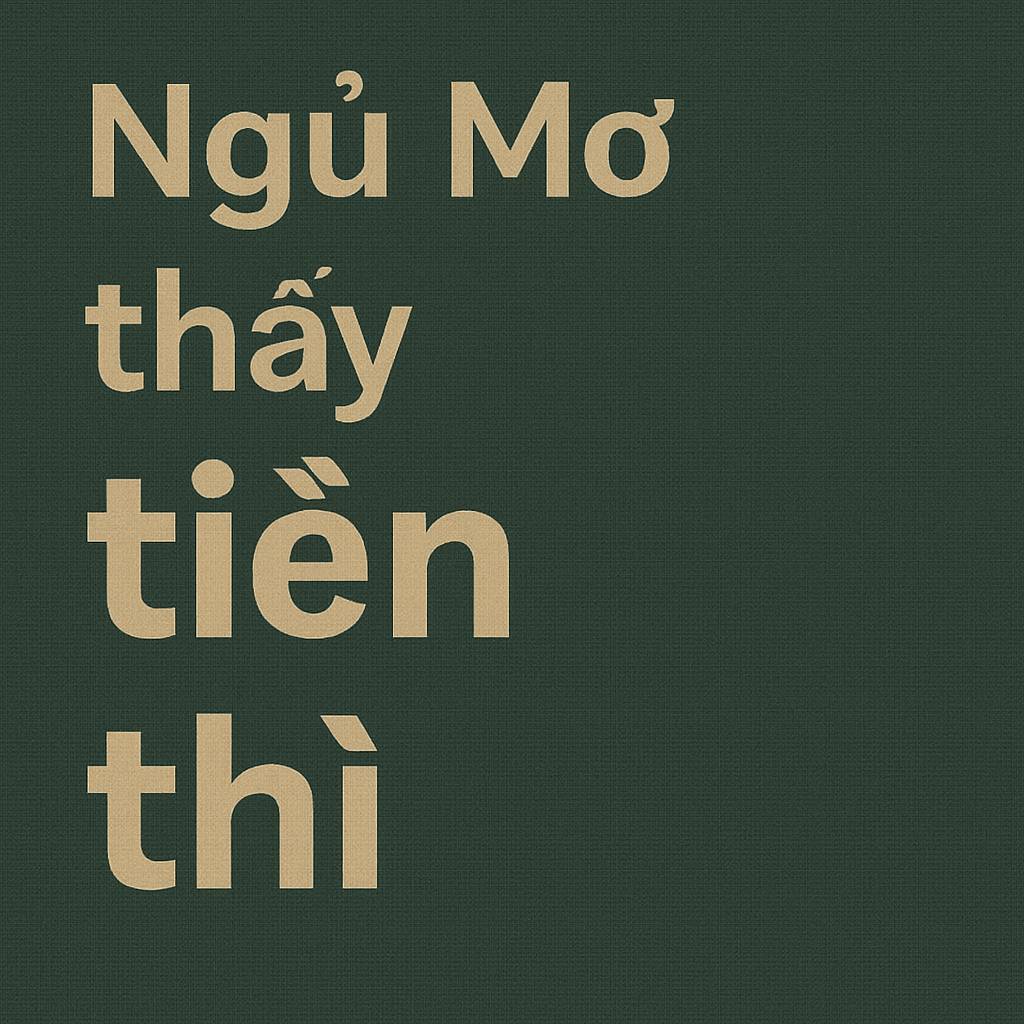 Mơ thấy tiền là điềm gì? Đánh số mấy