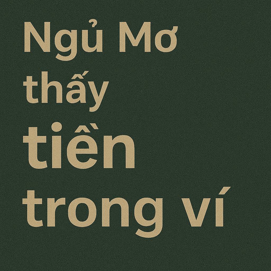 Mơ thấy tiền trong ví là điềm gì? Đánh số mấy