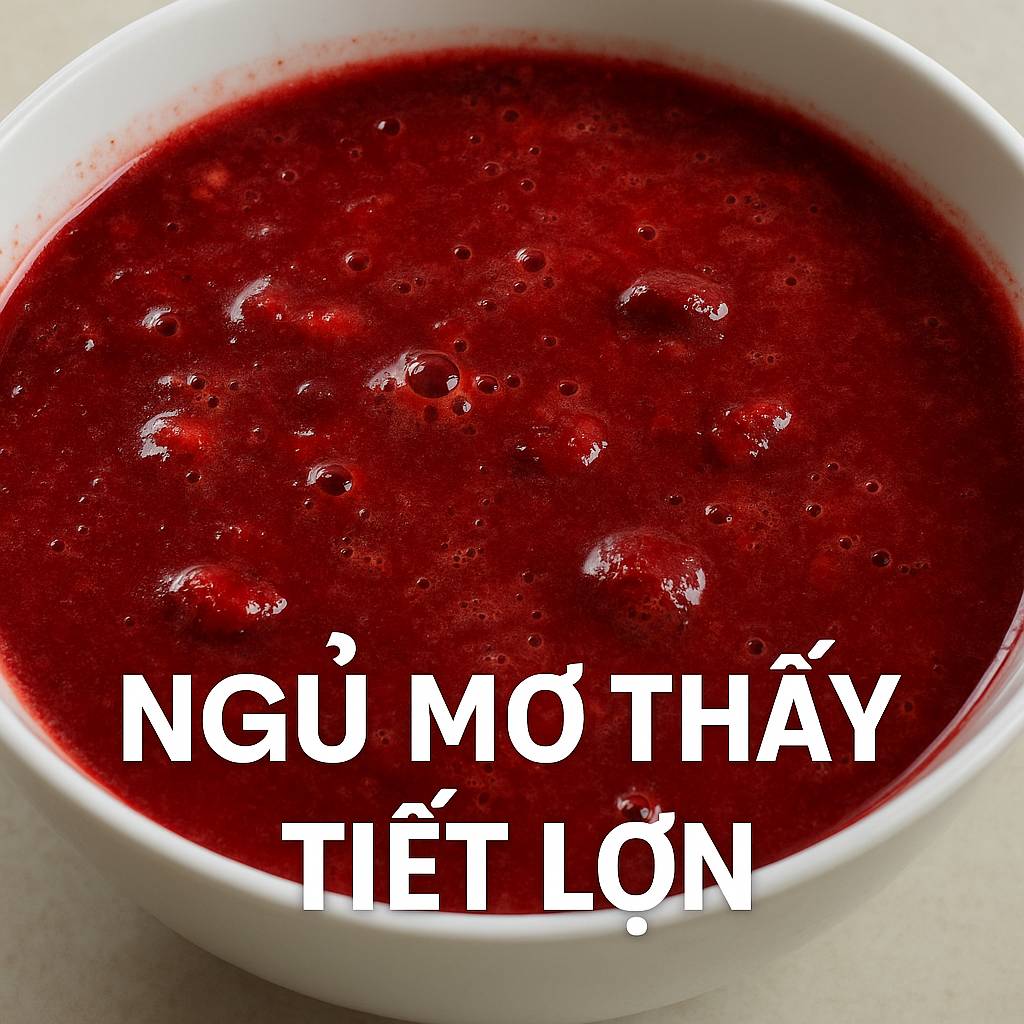 Mơ thấy tiết lợn là điềm gì? Đánh số mấy