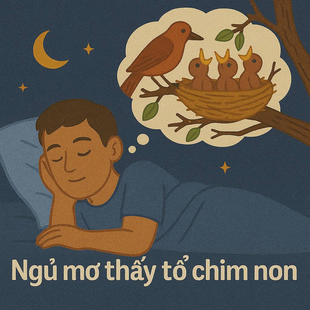 Mơ thấy tổ chim non là điềm gì? Đánh số mấy