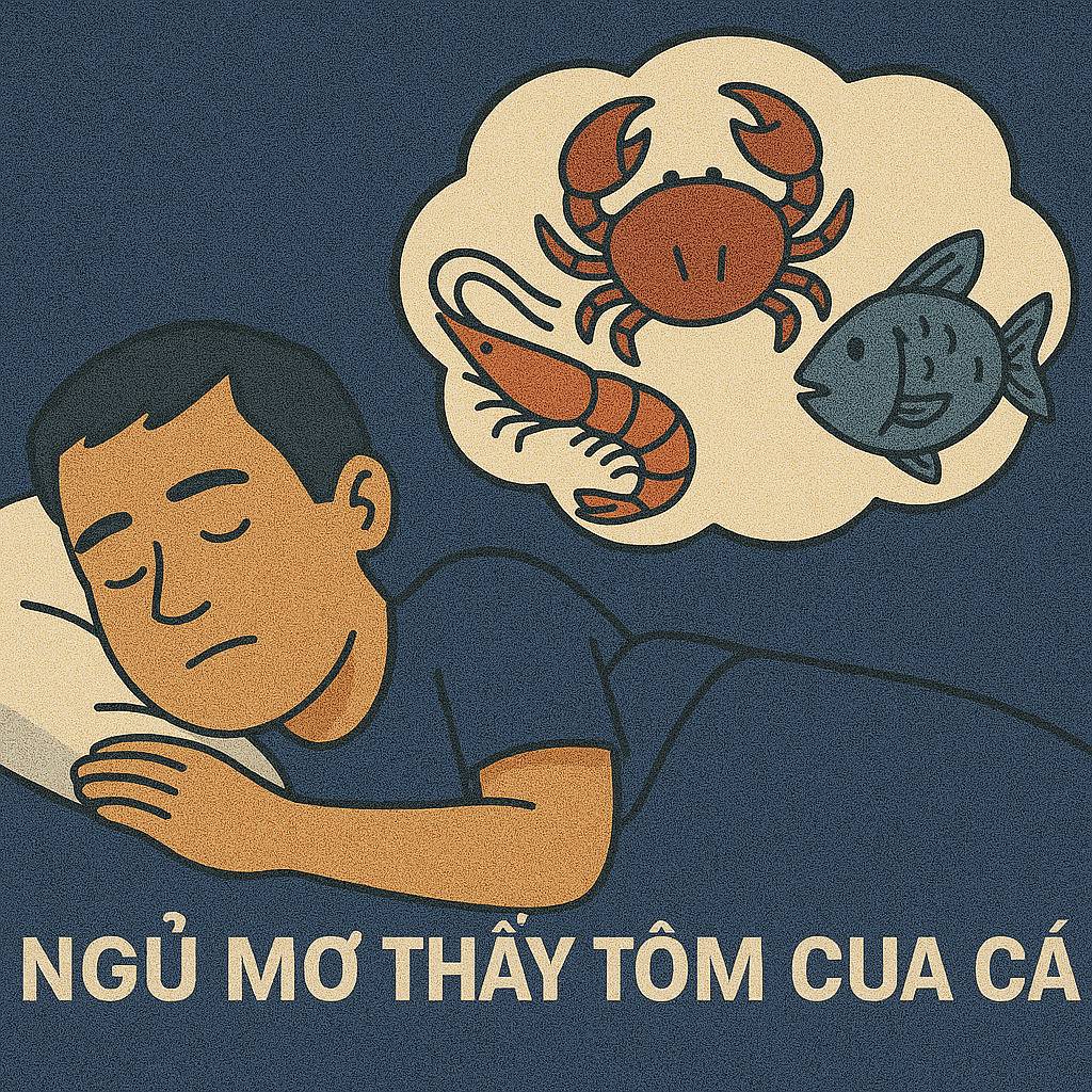Mơ thấy tôm cua cá là điềm gì? Đánh số mấy để gặp may?