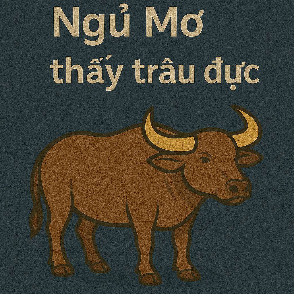 Mơ thấy trâu đực là điềm gì? Đánh số mấy?